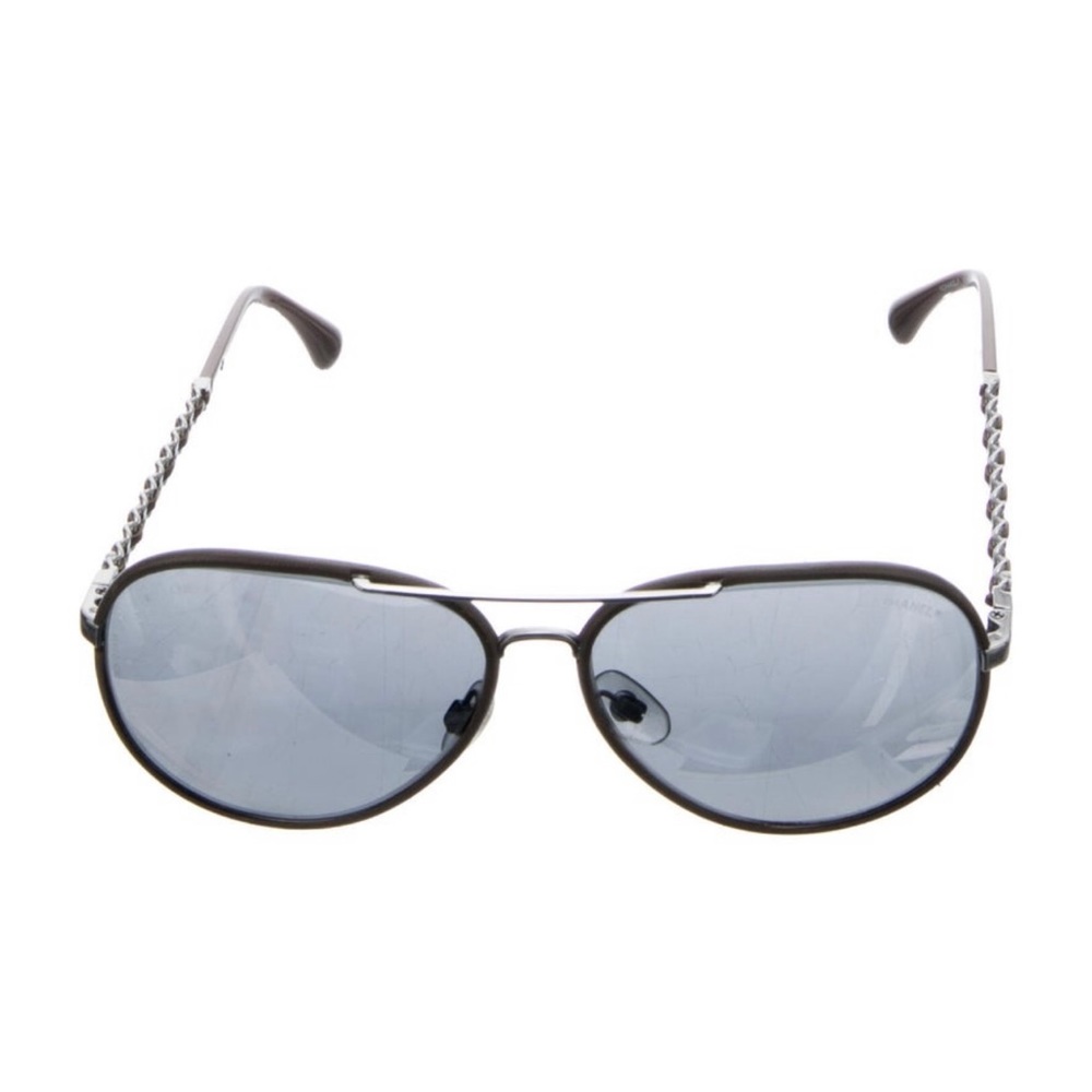 COPY - Chanel Pilot winter interlocking cc logo sunglasses